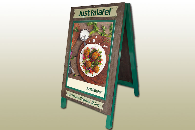 Just Falafel Signage