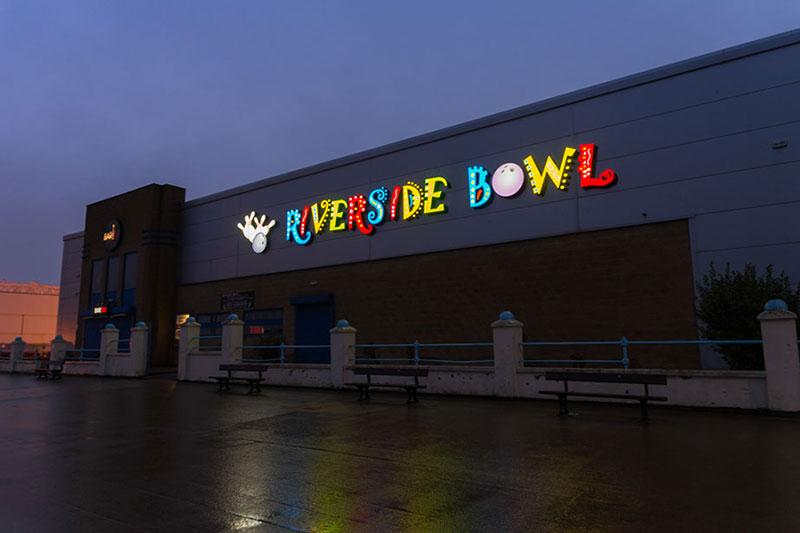 Riverside Bowl New Brighton Signage