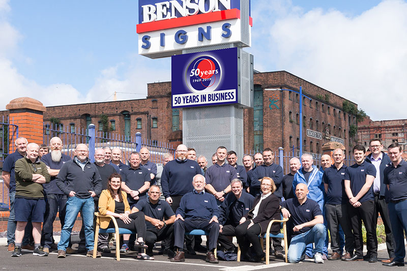50 Years In Business At Benson Signs Liverpool