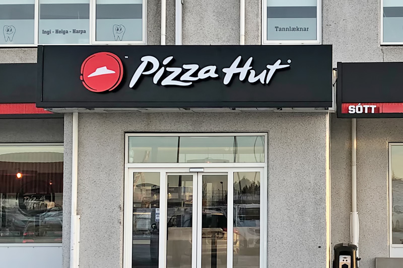 Pizza Hut Signage Iceland