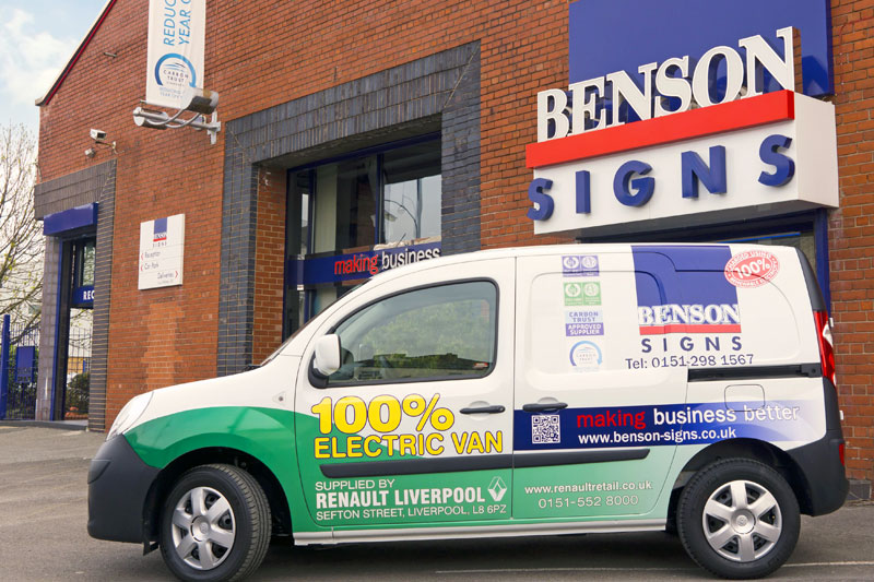 Renault Kangoo 100% Electric Car At Benson Signs
